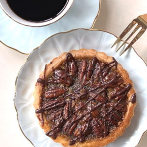 Classic Pecan Pie Quartet With Coffee